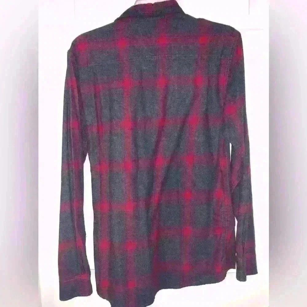 Men's Lightweight Weatherproof Flannel Button Down Long Sleeve Shirt Size S - Picture 4 of 7